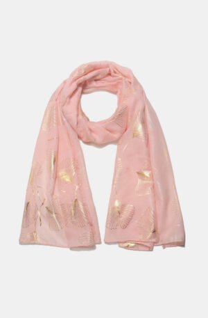 Ginkgo Leaf Polyester Scarf