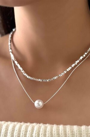 Double Layered Pearl Necklace