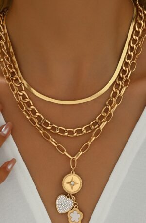 Stainless Steel Layered Necklace