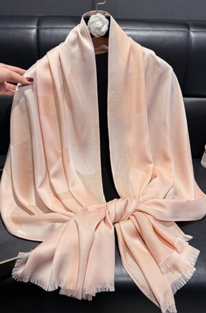 Lightweight Raw Hem Scarf