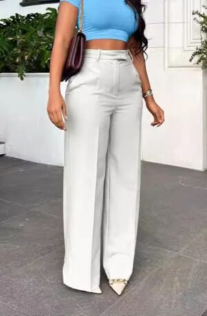 High-Waisted Wide-Leg Pants