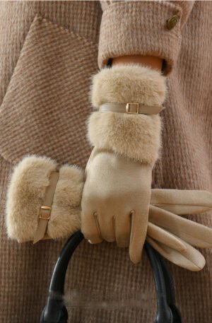 Faux Fur Cuff Gloves