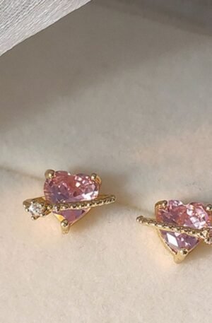 Heart Planet Stud Earrings