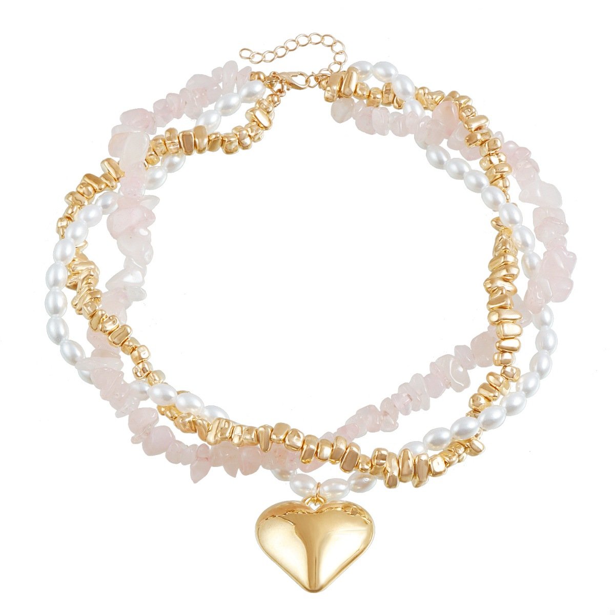 Three-Layered Heart Pendant Necklace - Image 10