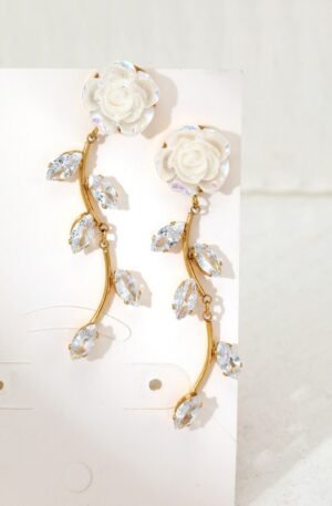 Rose Drop Earrings