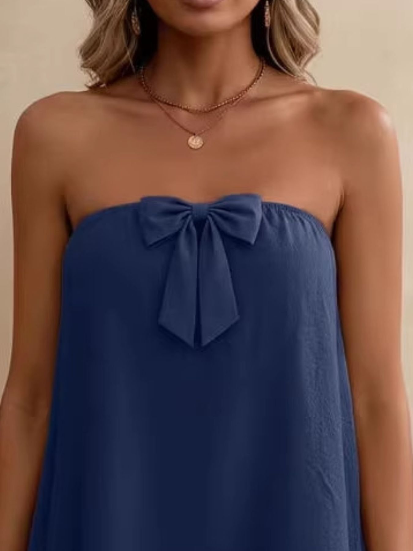 Bowknot Tube Top & Shorts Set - Image 5