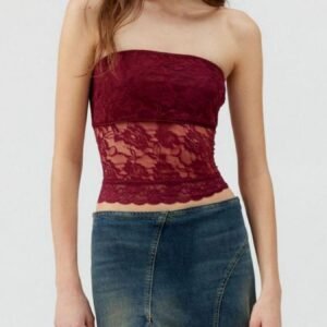 Lace Strapless Tube Top - Image 3