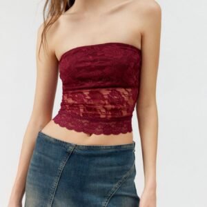 Lace Strapless Tube Top - Image 4