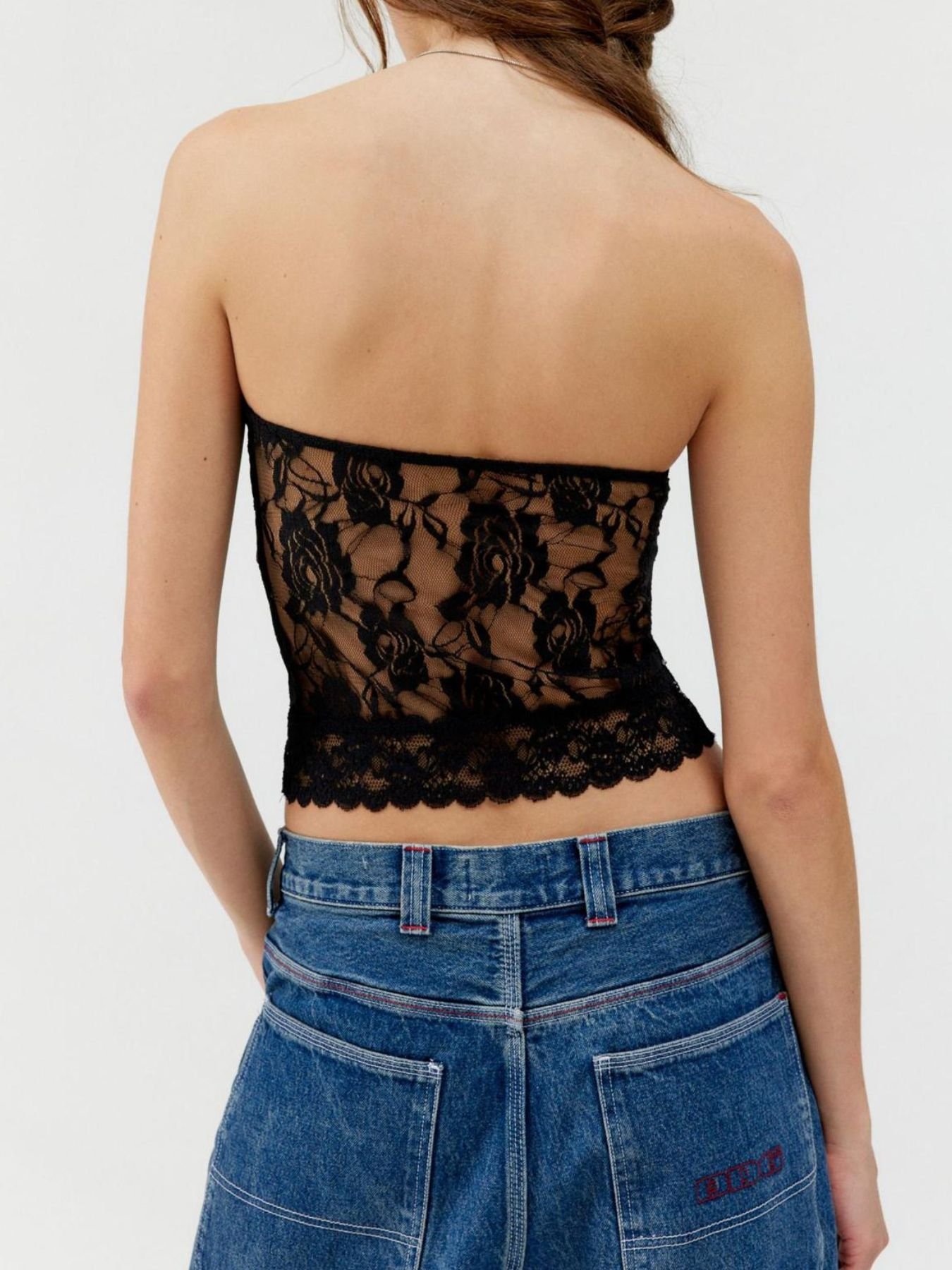 Lace Strapless Tube Top - Image 6