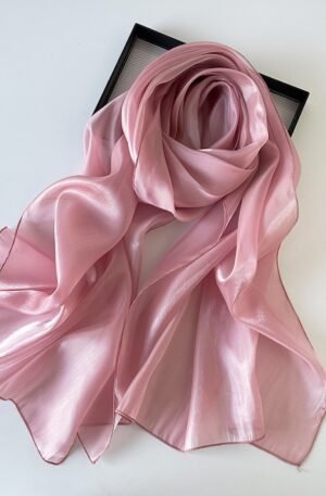 Solid Color Organza Scarf
