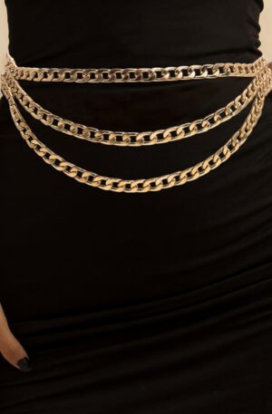 Metal Triple-Layered Chain Belt