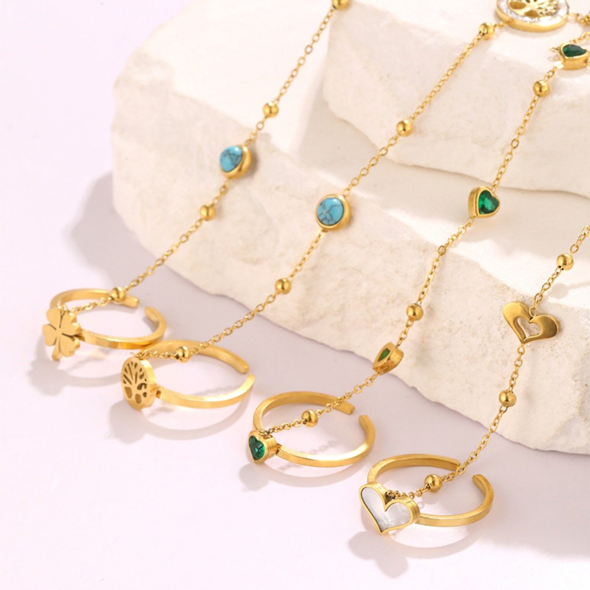 18K Gold-Plated Chain Bracelet - Image 3