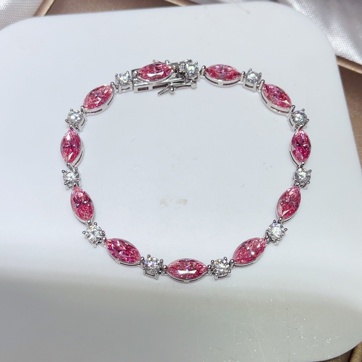 925 Sterling Silver Moissanite Bracelet