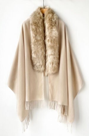 Faux Fur Fringe Scarf Wrap